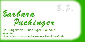 barbara puchinger business card